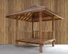 Product image 10 of the product “Gazebo 420x414x410cm Model1, only in Bankirai, with a fence on three sides. ”